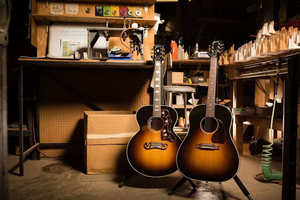 Gibson J-45 50s Original 2020 Dreadnought Epicea Acajou Rw - Vintage Sunburst - Elektro-akoestische gitaar - Variation 4