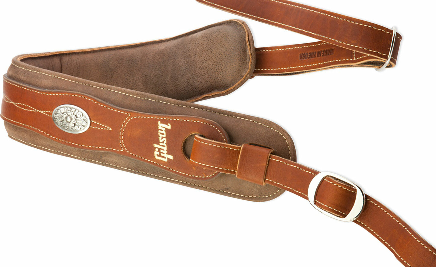 Gibson Austin Cuir Leather Confort Strap - Gitaarriem - Main picture