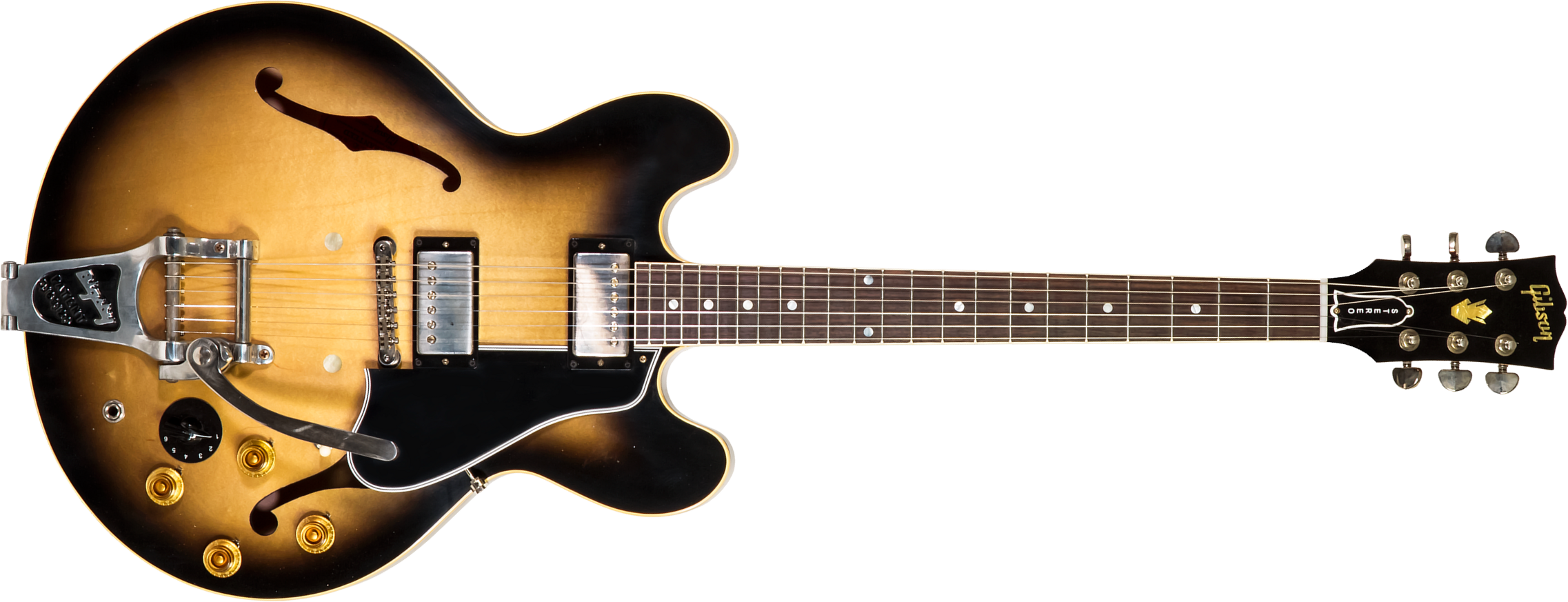 Gibson Custom Shop Bb King Es-335 Live At The Regal 2h Trem Bigsby Rw #bbregal90 - Murphy Lab Aged Argentine Grey - Kenmerkende elektrische gitaar - M