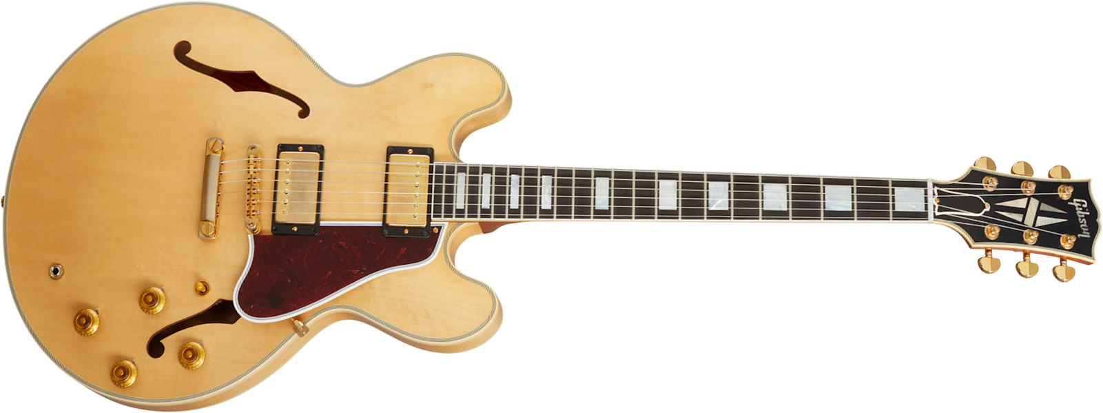 Gibson Custom Shop Es-355 1959 Reissue 2h Ht Eb - Vos Vintage Natural - Semi hollow elektriche gitaar - Main picture