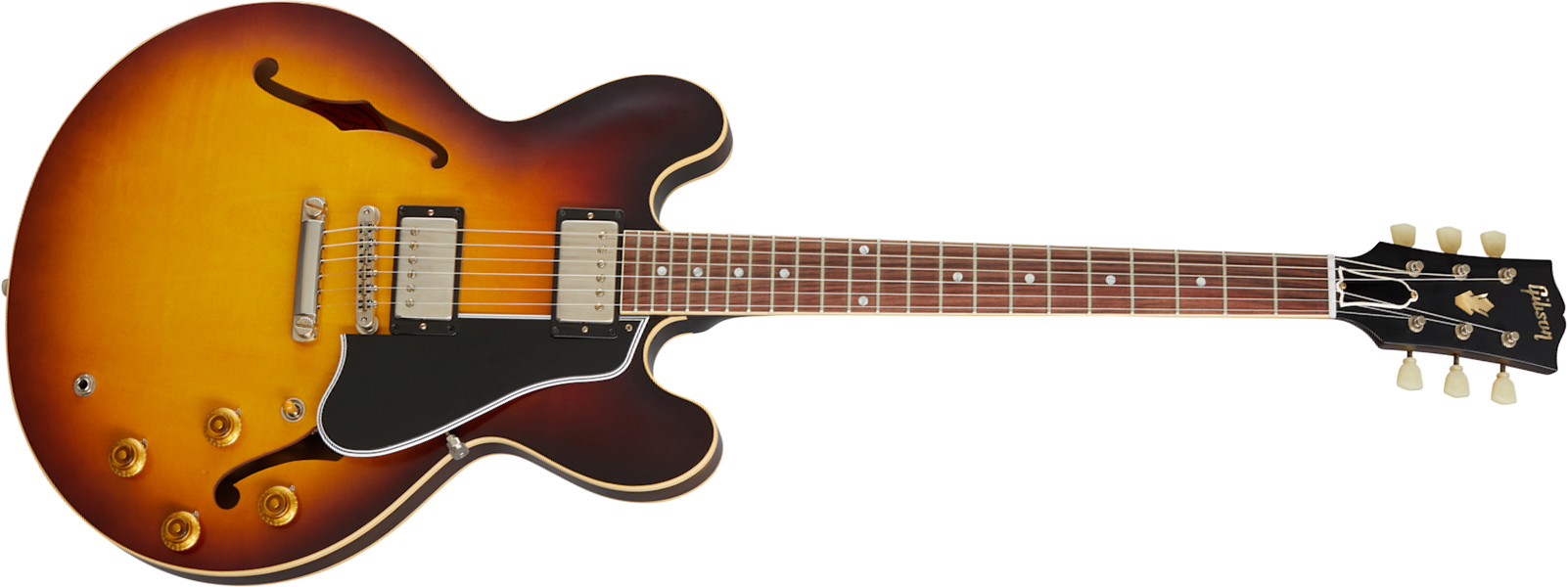 Gibson Custom Shop Historic Es335 Reissue 1959 2h Ht Rw - Vintage Burst - Semi hollow elektriche gitaar - Main picture