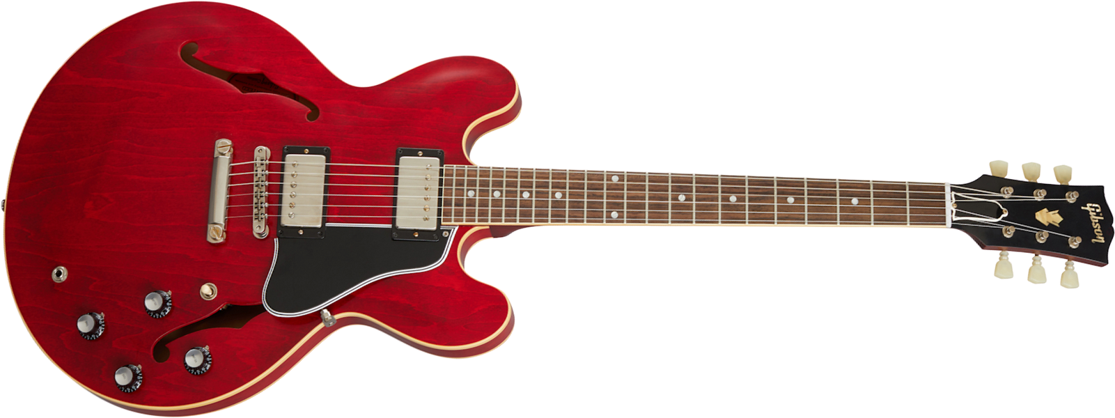 Gibson Custom Shop Historic Es335 Reissue 1961 2h Ht Rw - Vos Sixties Cherry - Semi hollow elektriche gitaar - Main picture