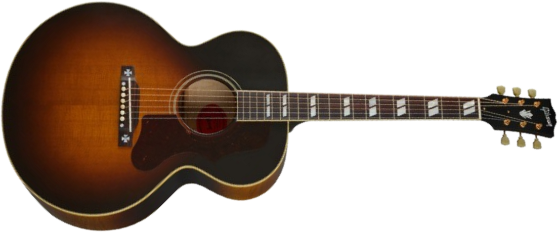 Gibson Custom Shop J185 1952 Historic Jumbo Epicea Erable Rw - Vos Vintage Sunburst - Folk gitaar - Main picture