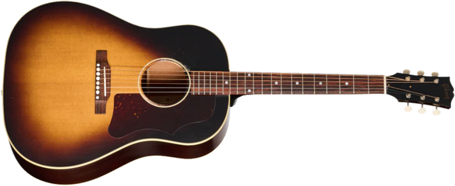 Gibson Custom Shop J45 1955 Dreadnought Epicea Acajou Rw - Murphy Lab Light Aged Vintage Sunburst - Folk gitaar - Main picture