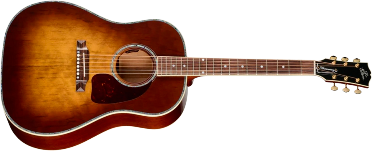 Gibson Custom Shop J45 Ann. Ltd Dreadnought Epicea Palissandre Rw - Cremona Burst - Folk gitaar - Main picture