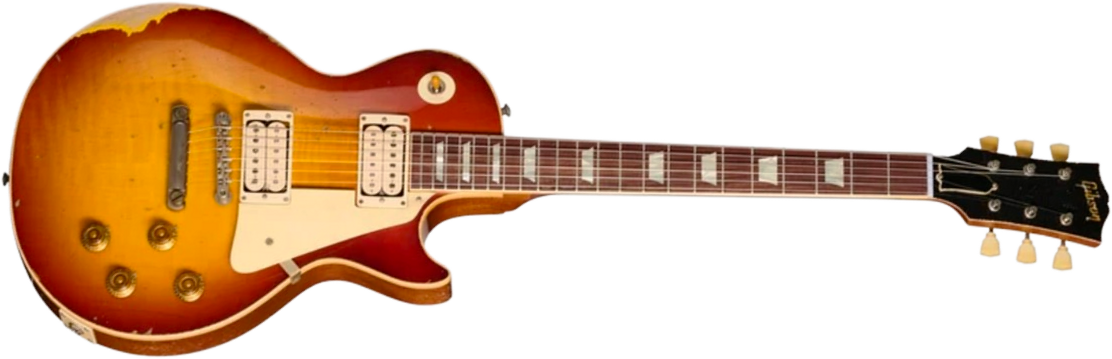 Gibson Custom Shop Les Paul 1957 Reissue Le Ltd 2h Ht Rw - Murphy Lab Ultra Heavy Aged Refin Burst - Single cut gitaar - Main picture