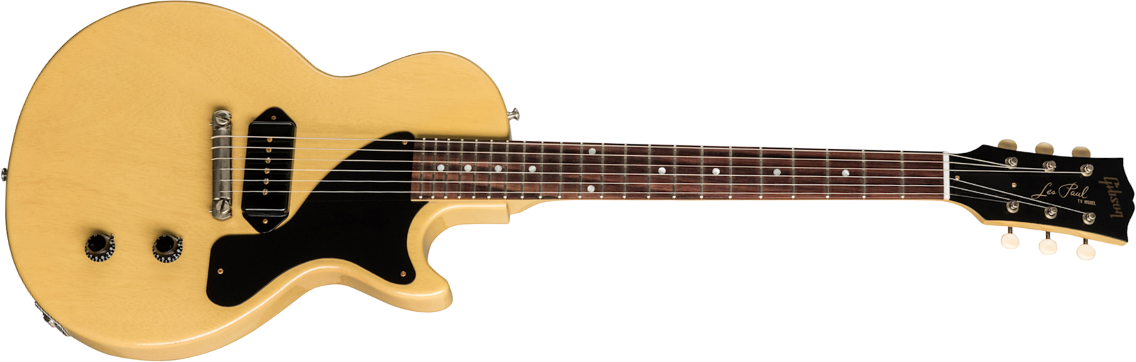 Gibson Custom Shop Les Paul Junior 1957 Single Cut Reissue P90 Ht Rw - Vos Tv Yellow - Enkel gesneden elektrische gitaar - Main picture