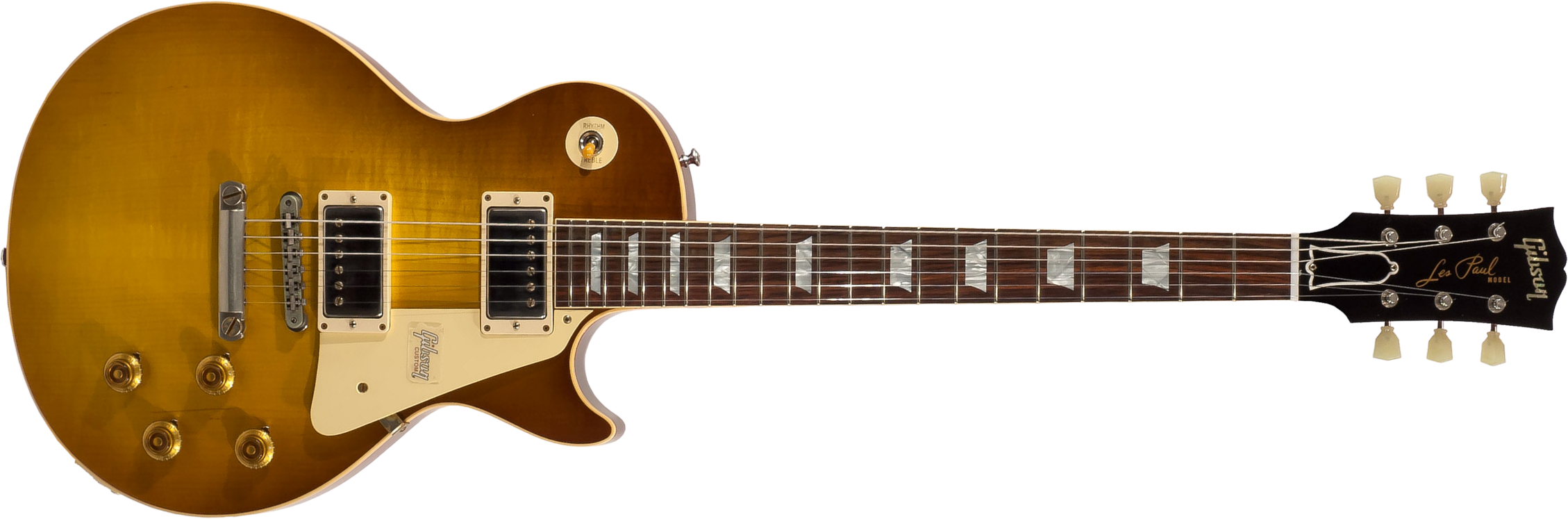 Gibson Custom Shop Les Paul Standard 1958 2h Ht Rw - Vos Royal Teaburst - Enkel gesneden elektrische gitaar - Main picture