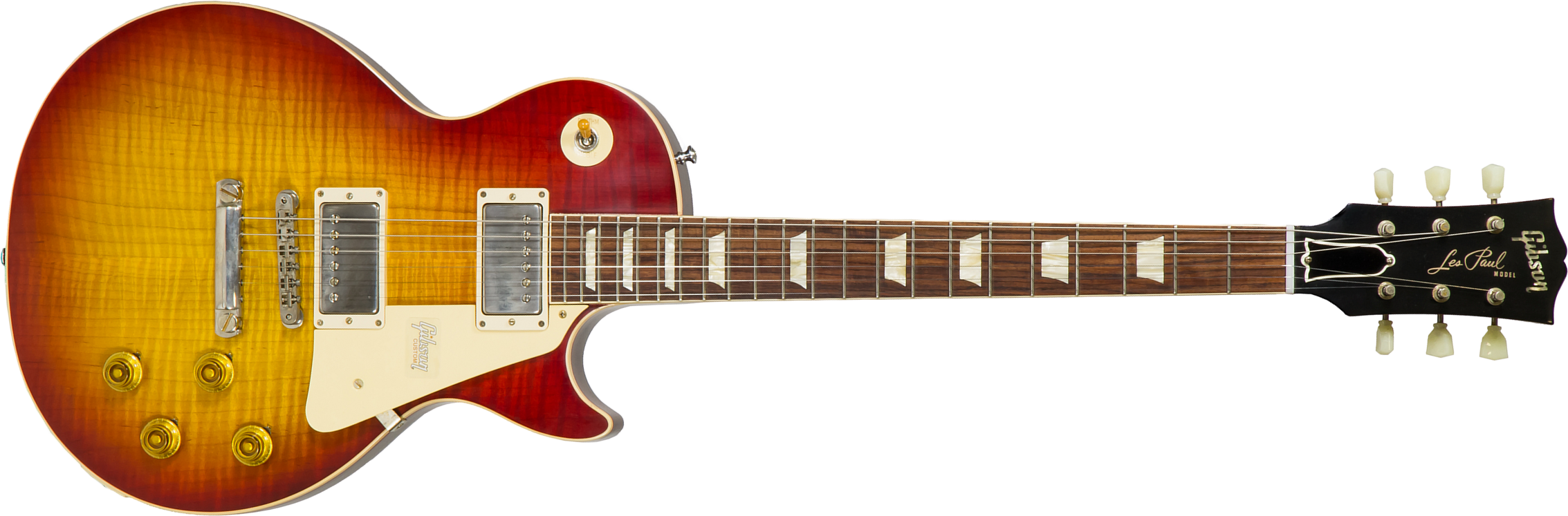 Gibson Custom Shop Les Paul Standard 1958 Reissue 2019 2h Ht Rw #89782 - Vos Washed Cherry Sunburst - Enkel gesneden elektrische gitaar - Main picture