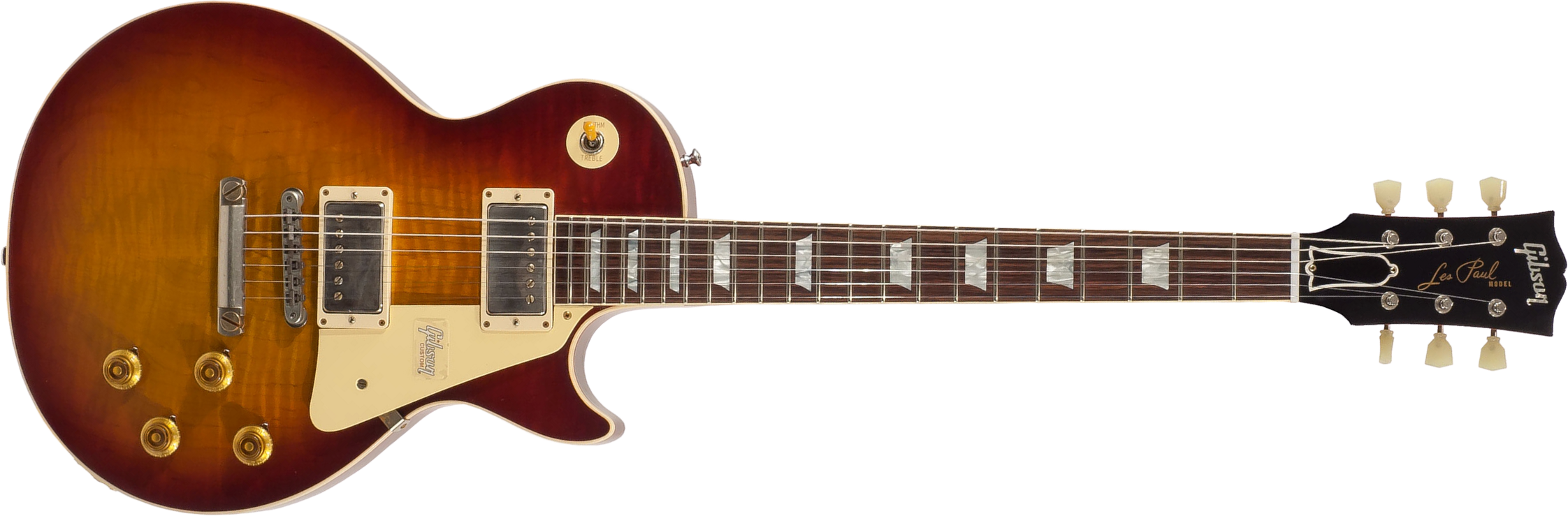 Gibson Custom Shop Les Paul Standard 1959 2h Ht Rw - Vos Vintage Cherry Sunburst - Enkel gesneden elektrische gitaar - Main picture
