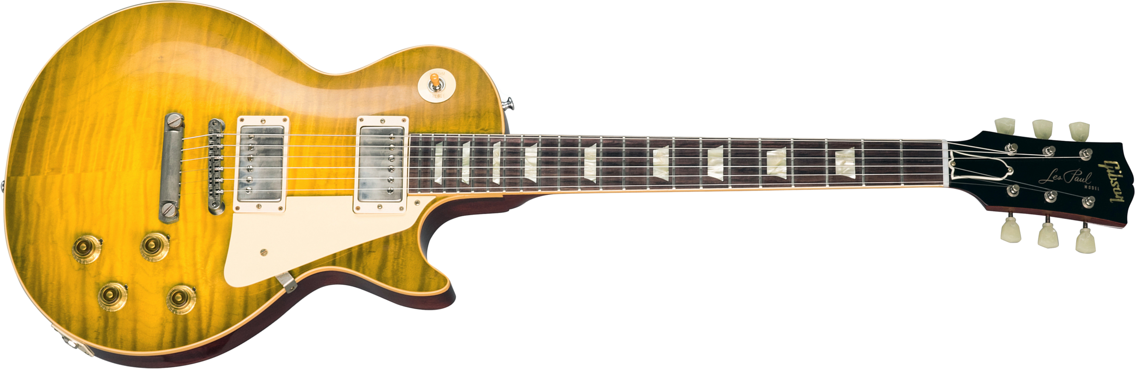 Gibson Custom Shop Les Paul Standard 1959 60th Anniversary Bolivian Rw - Green Lemon Fade - Enkel gesneden elektrische gitaar - Main picture