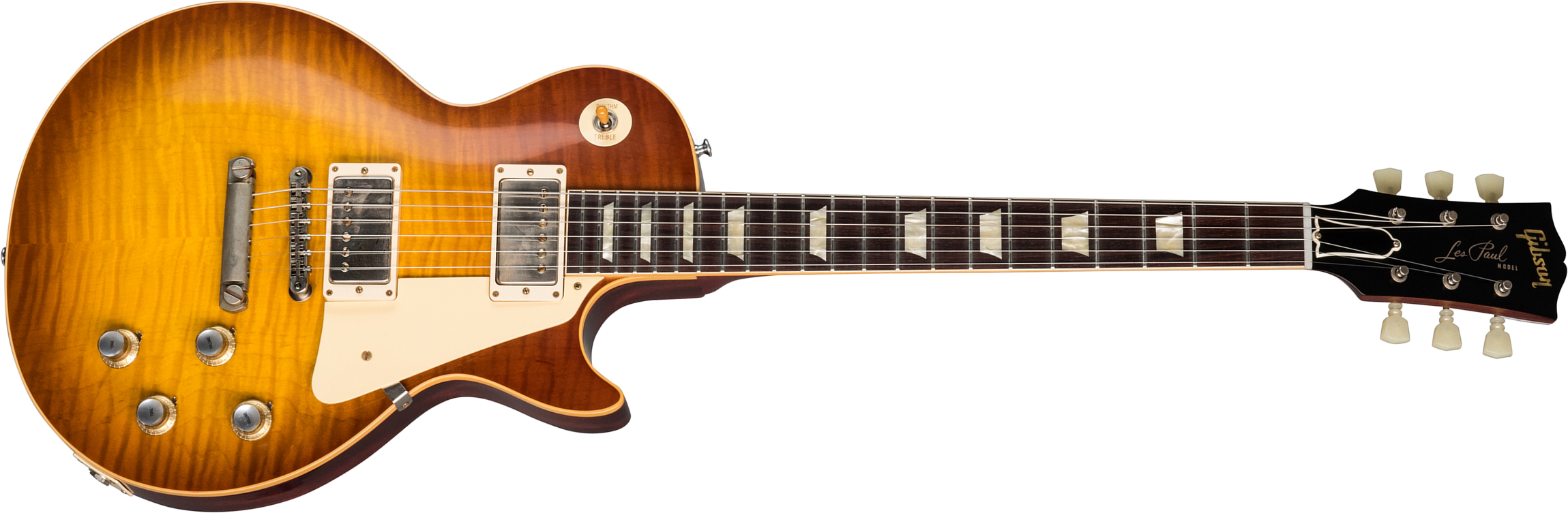 Gibson Custom Shop Les Paul Standard 1960 Reissue 2019 2h Ht Rw - Vos Iced Tea Burst - Enkel gesneden elektrische gitaar - Main picture