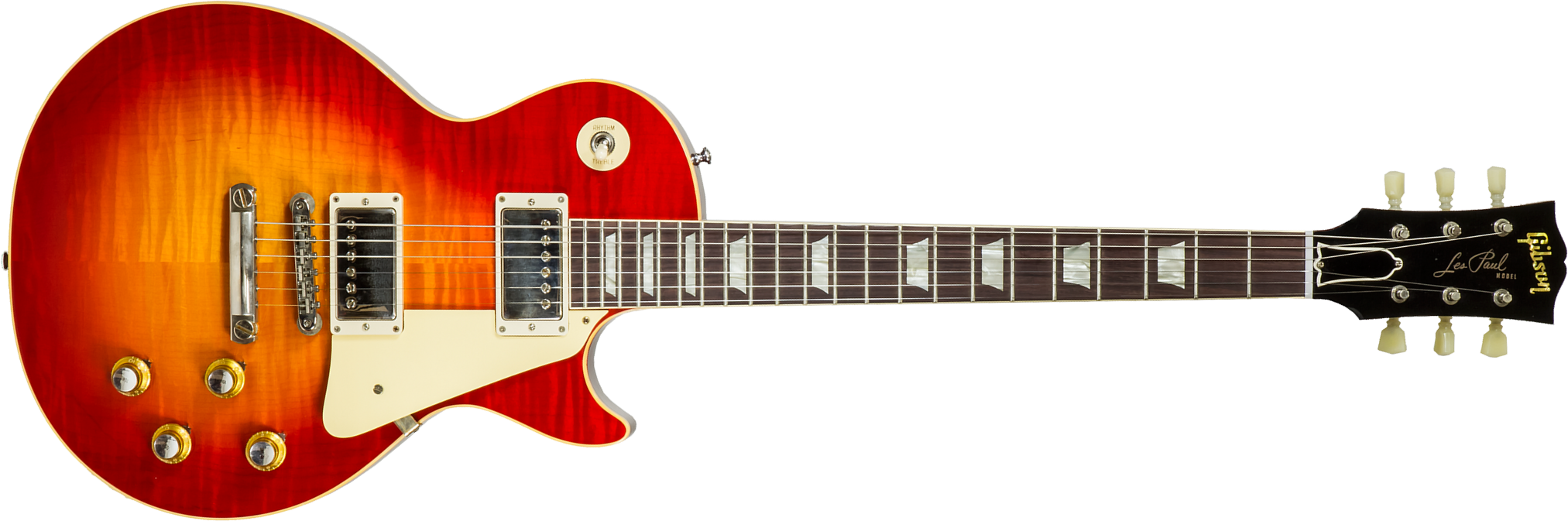 Gibson Custom Shop Les Paul Standard 1960 Reissue 2h Ht Rw #03362 - Murphy Lab Ultra Light Aged Wide Tomato Burst - Enkel gesneden elektrische gitaar 