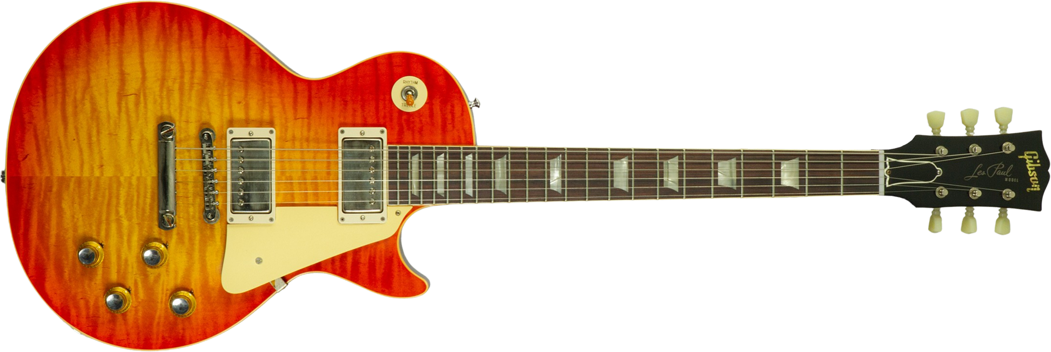 Gibson Custom Shop Les Paul Standard 1960 Reissue 2h Ht Rw #04552 - Vos Tangerine Burst - Single cut gitaar - Main picture