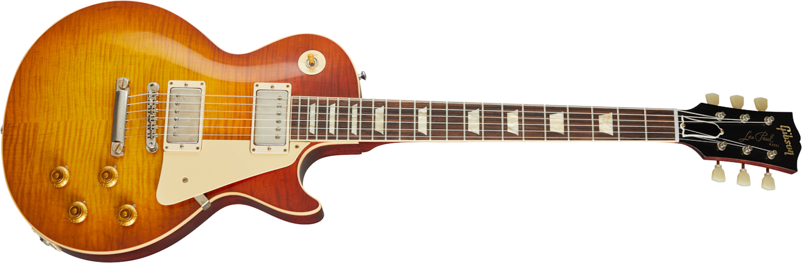 Gibson Custom Shop Les Paul Standard 1960 V1 60th Anniversary 2h Ht Rw - Vos Antiquity Burst - Enkel gesneden elektrische gitaar - Main picture