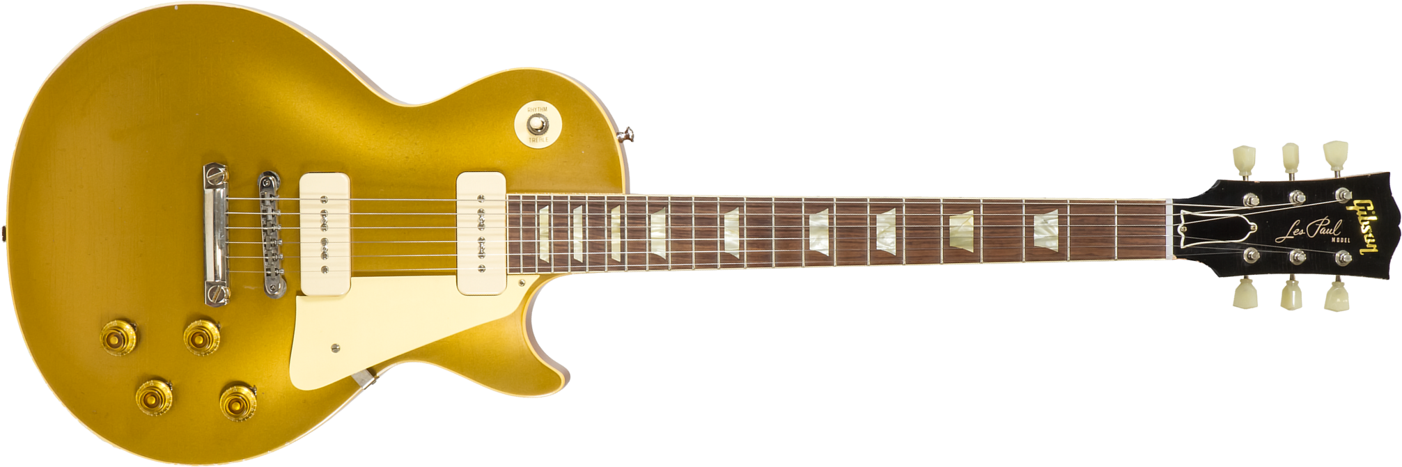 Gibson Custom Shop M2m Les Paul 1956 2h Ht Rw #63139 - Murphy Lab Light Aged Antique Gold - Single cut gitaar - Main picture