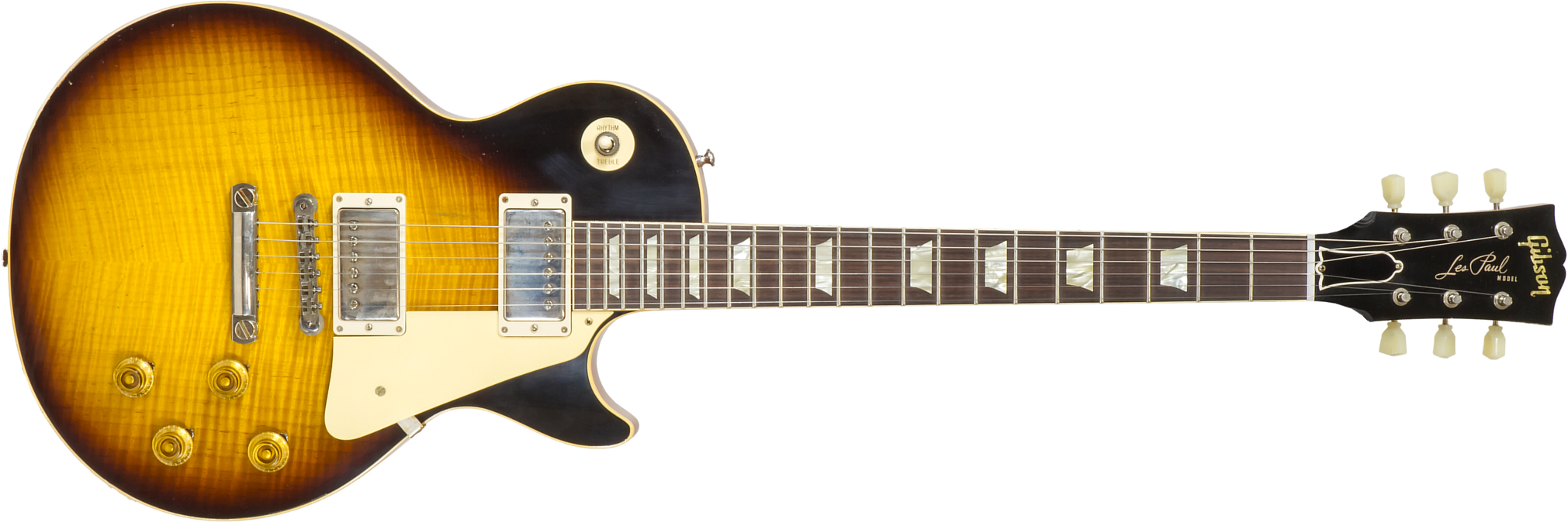 Gibson Custom Shop M2m Les Paul Standard 1959 2h Ht Rw #932131 - Murphy Lab Light Aged Kindred Burst - Enkel gesneden elektrische gitaar - Main pictur