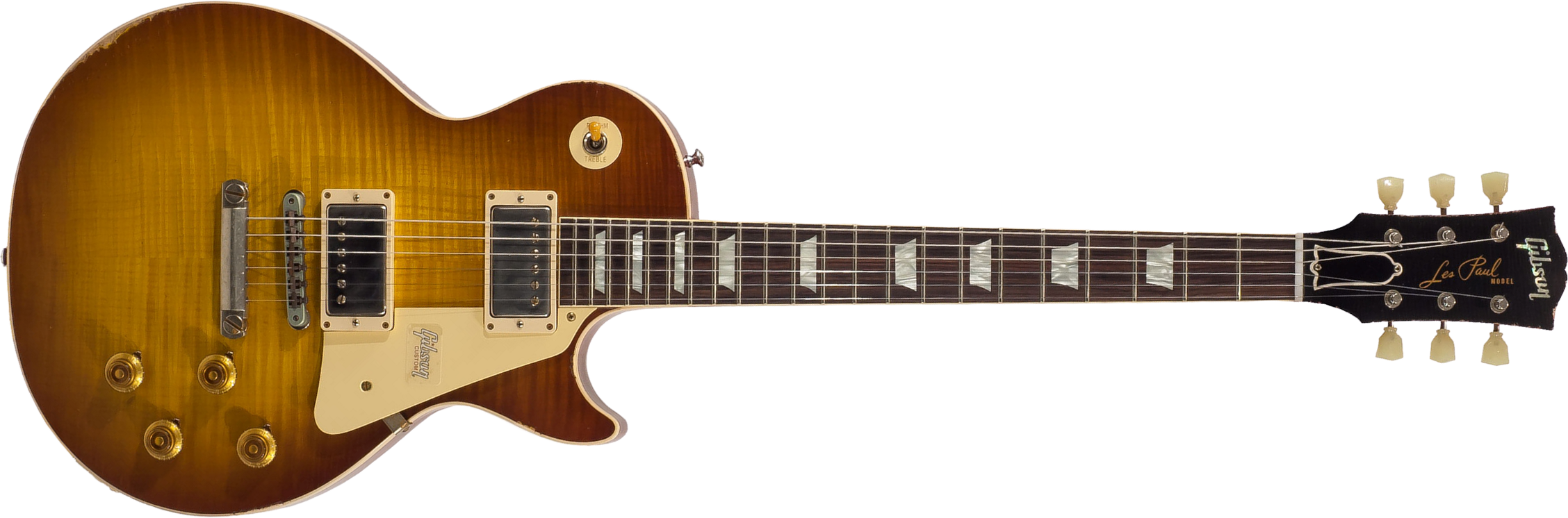 Gibson Custom Shop M2m Les Paul Standard 1959 2h Ht Rw #982197 - Heavy Aged Iced Tea - Enkel gesneden elektrische gitaar - Main picture