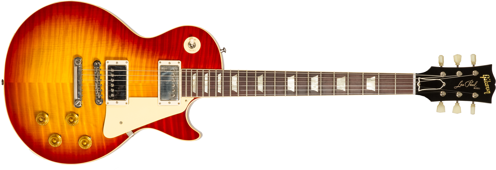 Gibson Custom Shop M2m Les Paul Standard 1959 Reissue 2h Ht Rw #932134 - Murphy Lab Ultra Light Aged Washed Cherry Burst - Enkel gesneden elektrische 