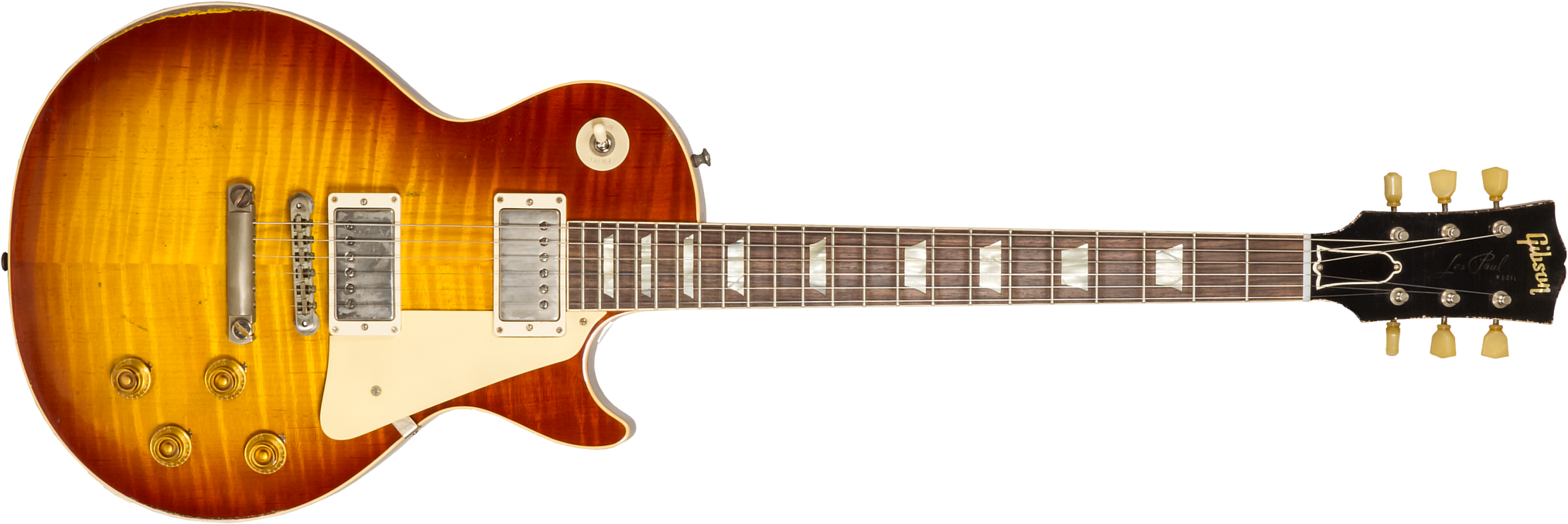 Gibson Custom Shop M2m Les Paul Standard 1959 Reissue 2h Ht Rw #932156 - Ultra Heavy Aged Iced Tea Burst - Enkel gesneden elektrische gitaar - Main pi