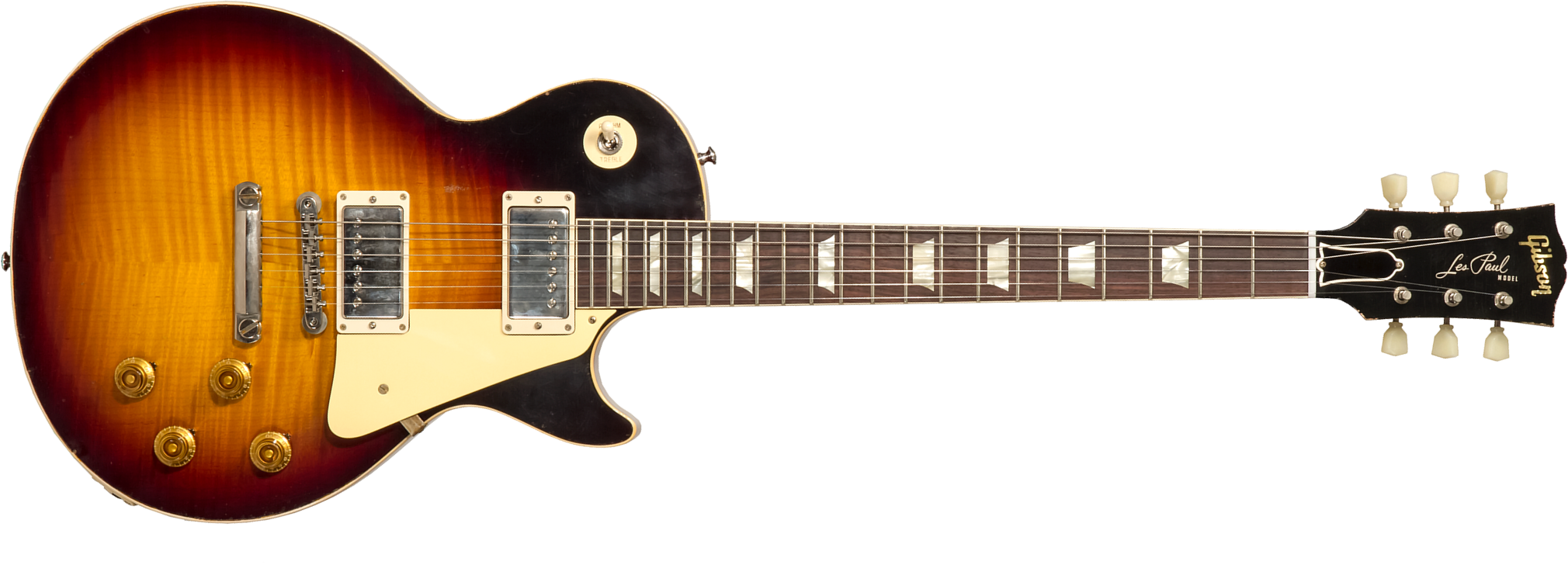 Gibson Custom Shop M2m Les Paul Standard 1959 Reissue 2h Ht Rw #932163 - Murphy Lab Light Aged Dark Burst - Enkel gesneden elektrische gitaar - Main p