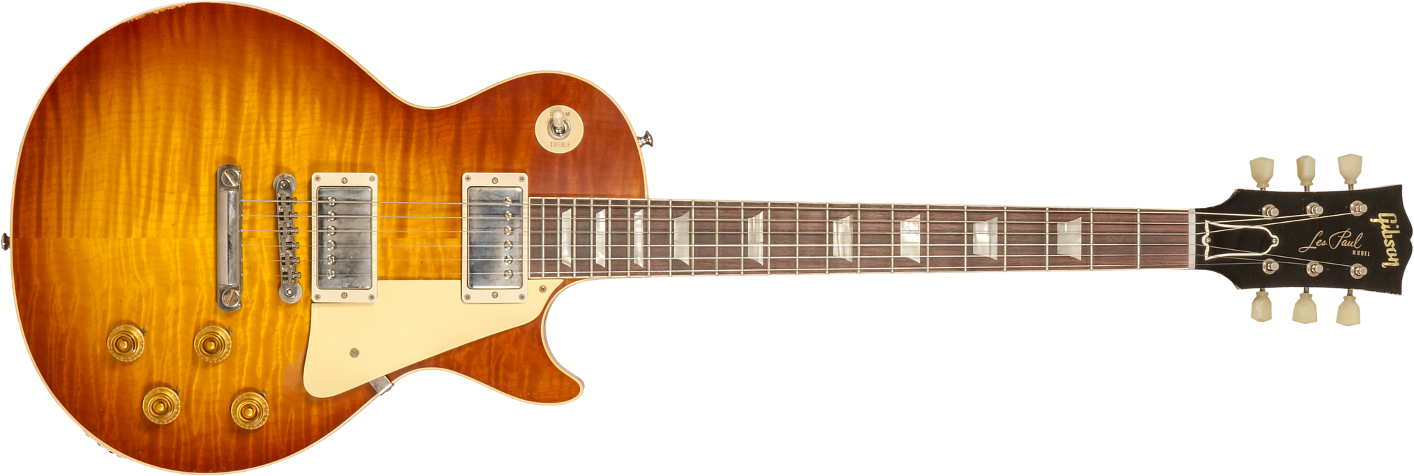 Gibson Custom Shop M2m Les Paul Standard 1959 Reissue 2h Ht Rw #94327 - Murphy Lab Light Aged Ice Tea Burst - Enkel gesneden elektrische gitaar - Main