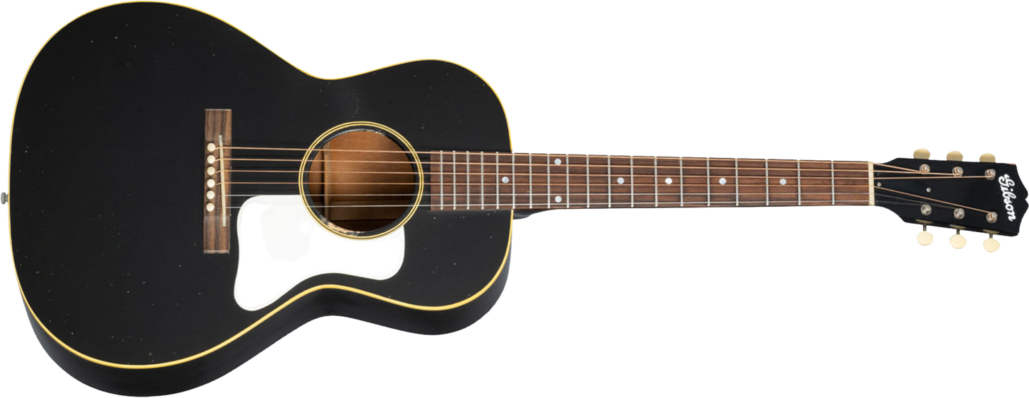 Gibson Custom Shop Murphy Lab L-00 1933 Parlor Epicea Acajou Eb - Ebony Light Aged - Volksgitaar - Main picture