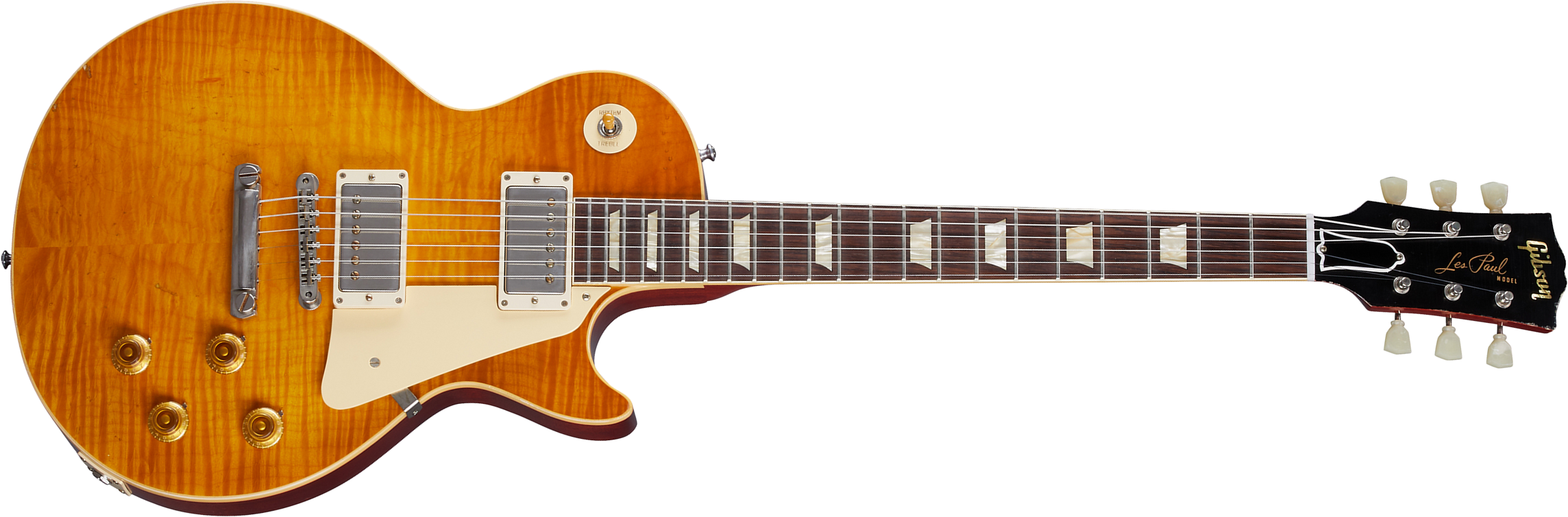 Gibson Custom Shop Murphy Lab Les Paul Standard 1959 Reissue 2h Ht Rw - Light Aged Dirty Lemon - Enkel gesneden elektrische gitaar - Main picture
