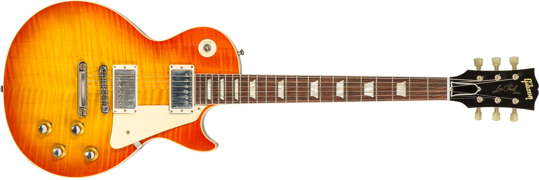 Gibson Custom Shop Murphy Lab Les Paul Standard 1960 Reissue 2h Ht Rw #001189 - Ultra Light Aged Orange Lemon Fade Burst - Enkel gesneden elektrische 