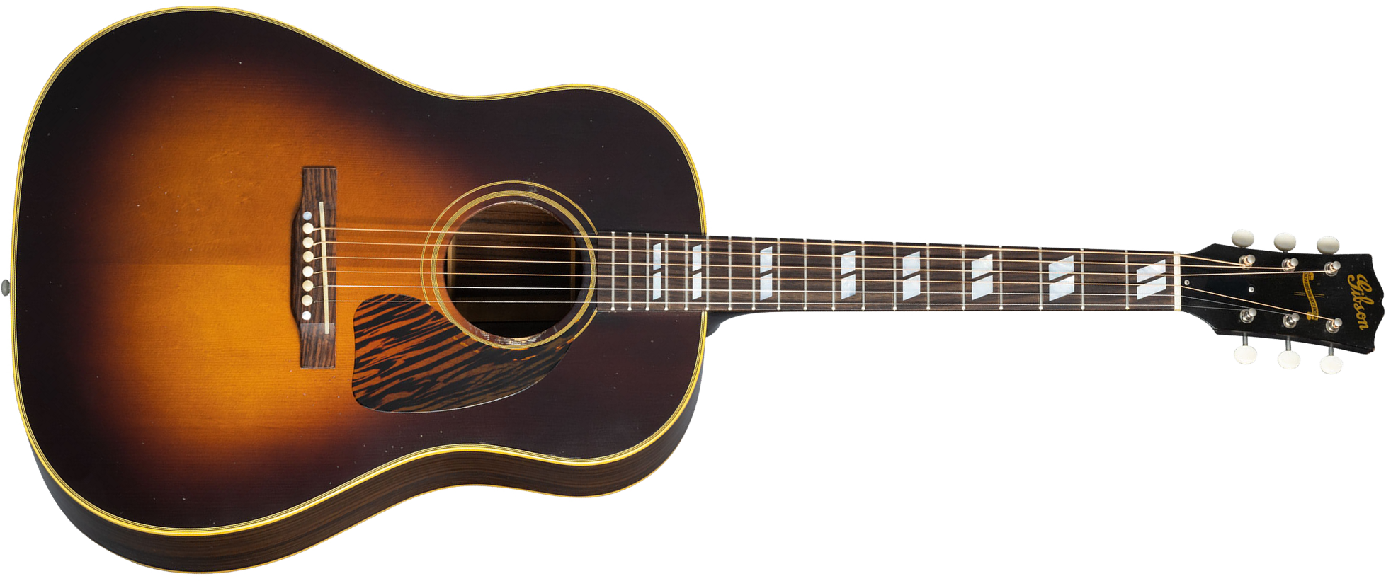 Gibson Custom Shop Murphy Lab Southern Jumbo Banner 1942 Dreadnought Rs Epicea Palissandre Rw - Light Aged Vintage Sunburst - Westerngitaar & electro 