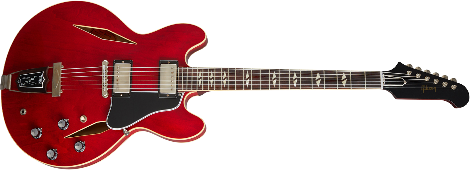 Gibson Custom Shop Trini Lopez Standard 1964 Reissue 2h Ht Rw - Vos Sixties Cherry - Semi hollow elektriche gitaar - Main picture