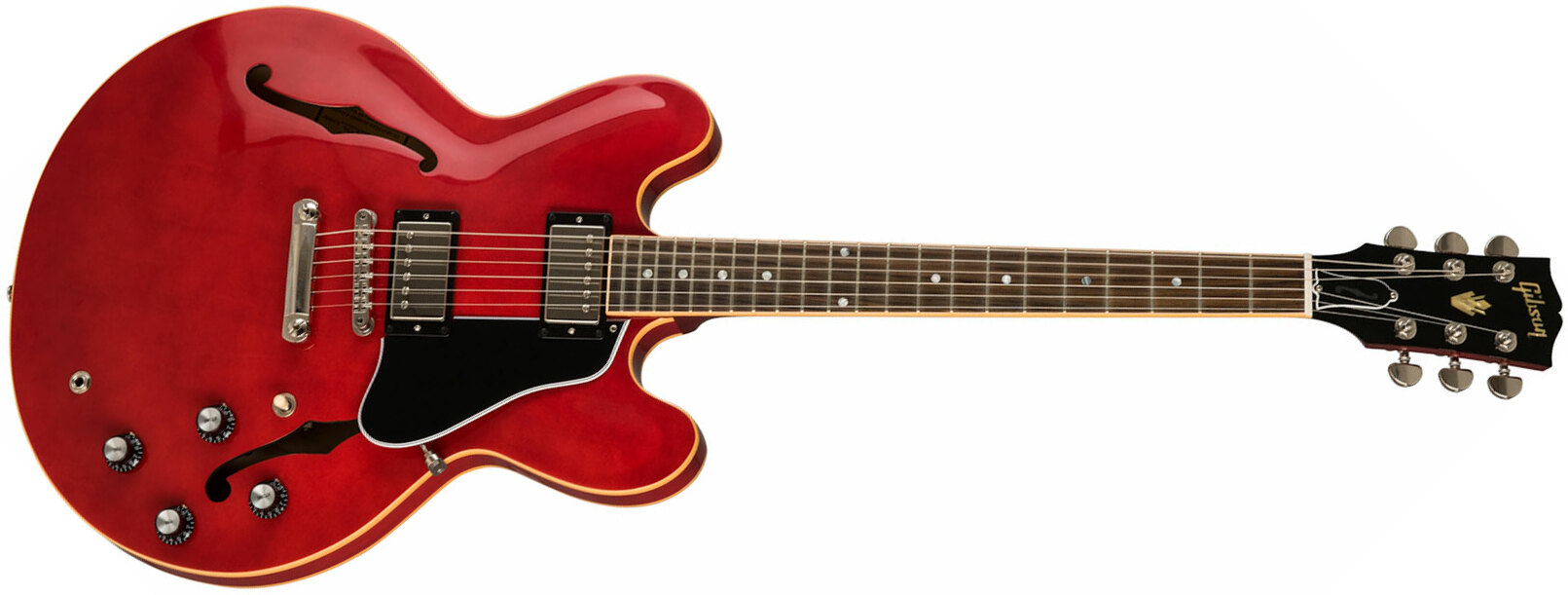 Gibson Es-335 Dot 2019 Hh Ht Rw - Antique Faded Cherry - Semi hollow elektriche gitaar - Main picture
