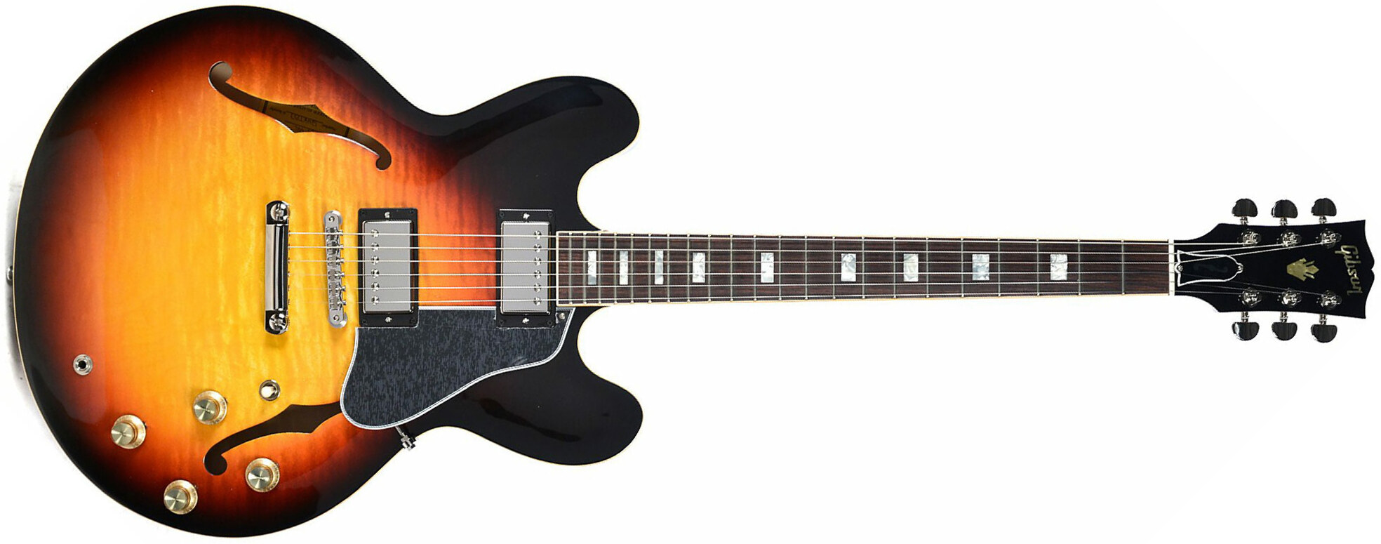 Gibson Es-335 Figured 2018 Ltd - Antique Sunset Burst - Semi hollow elektriche gitaar - Main picture
