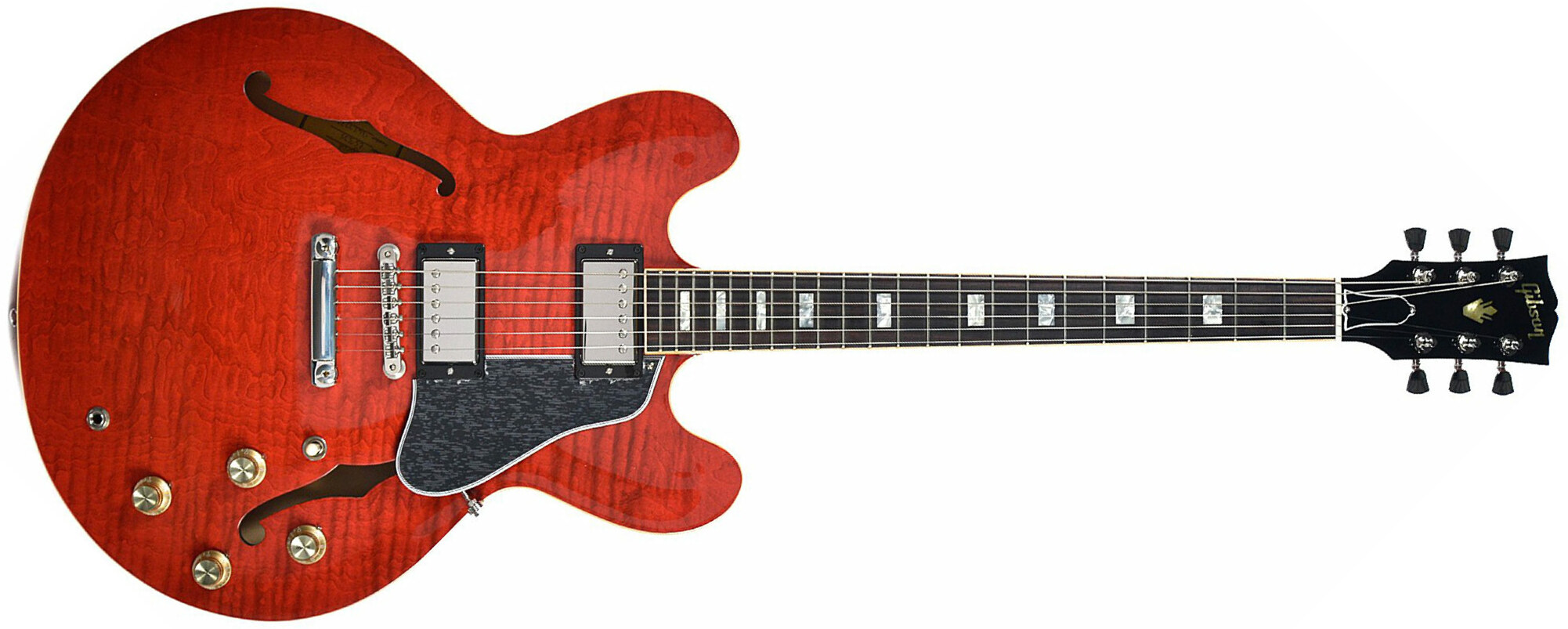 Gibson Es-335 Figured 2018 Ltd - Antique Sixties Cherry - Semi hollow elektriche gitaar - Main picture