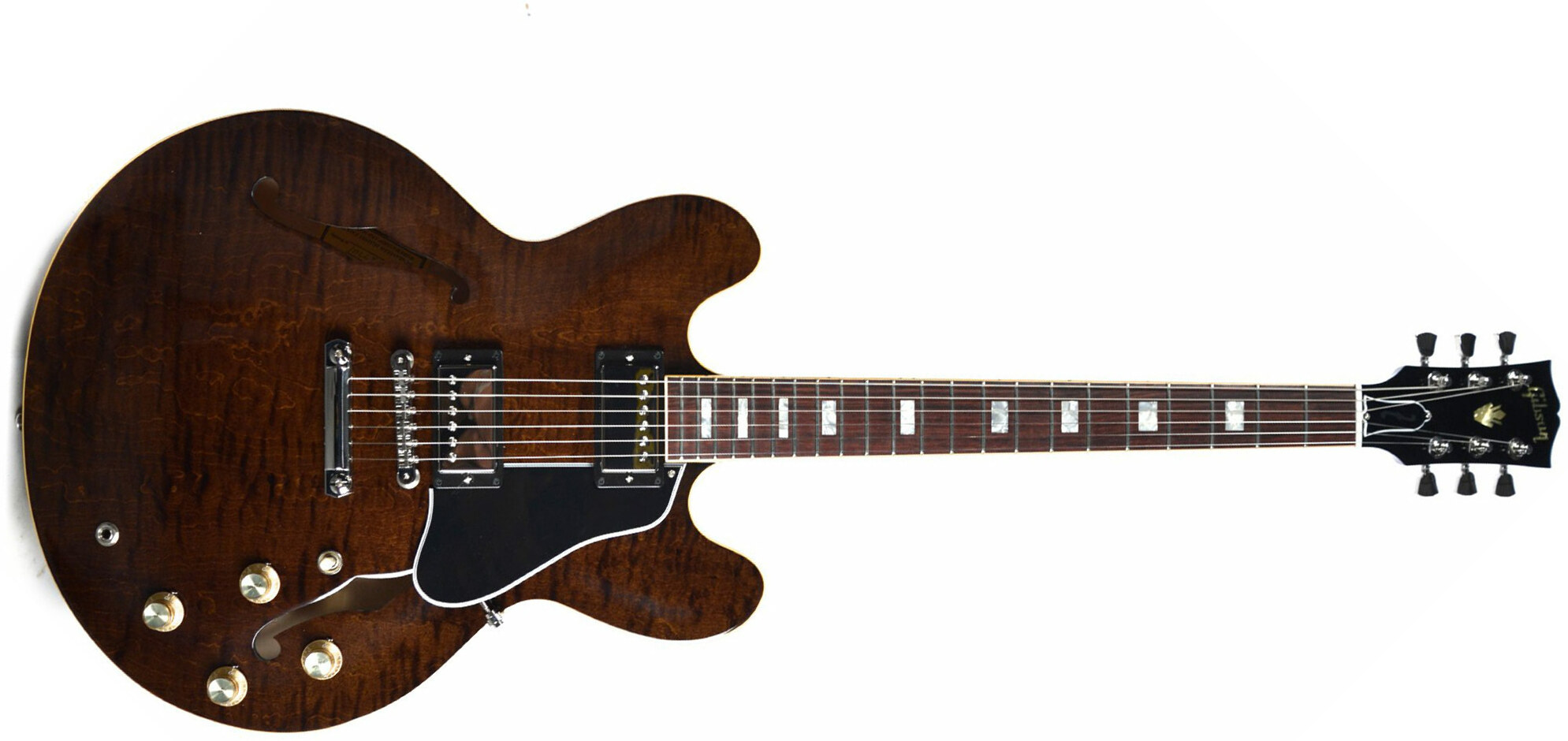 Gibson Es-335 Figured 2018 Ltd - Antique Walnut - Semi hollow elektriche gitaar - Main picture