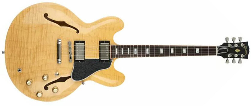 Gibson Es-335 Figured 2018 Ltd 2h Ht Rw - Dark Vintage Natural - Semi hollow elektriche gitaar - Main picture