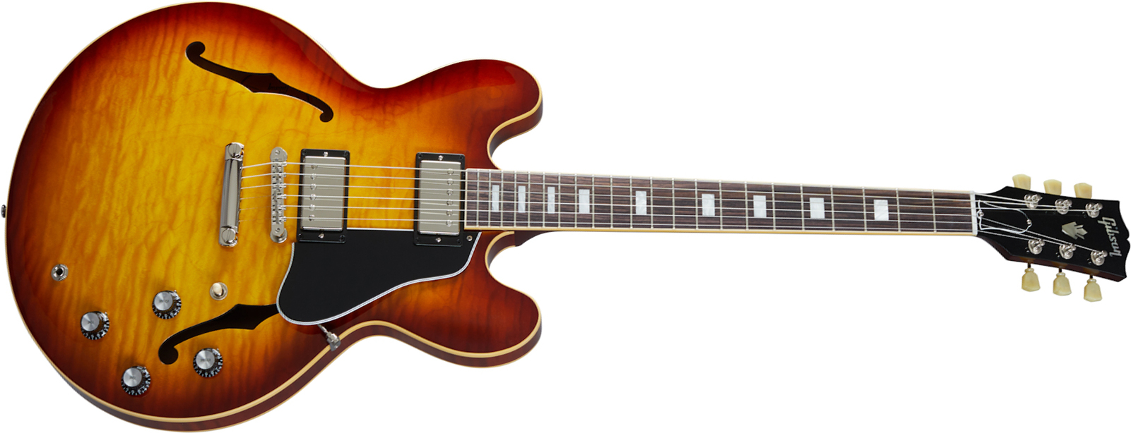 Gibson Es-335 Figured Original 2020 2h Ht Rw - Iced Tea - Semi hollow elektriche gitaar - Main picture