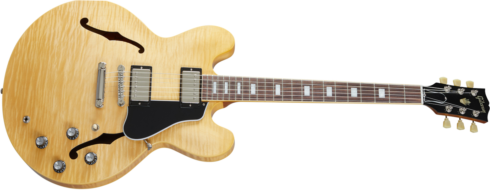Gibson Es-335 Figured Original 2020 2h Ht Rw - Antique Natural - Semi hollow elektriche gitaar - Main picture