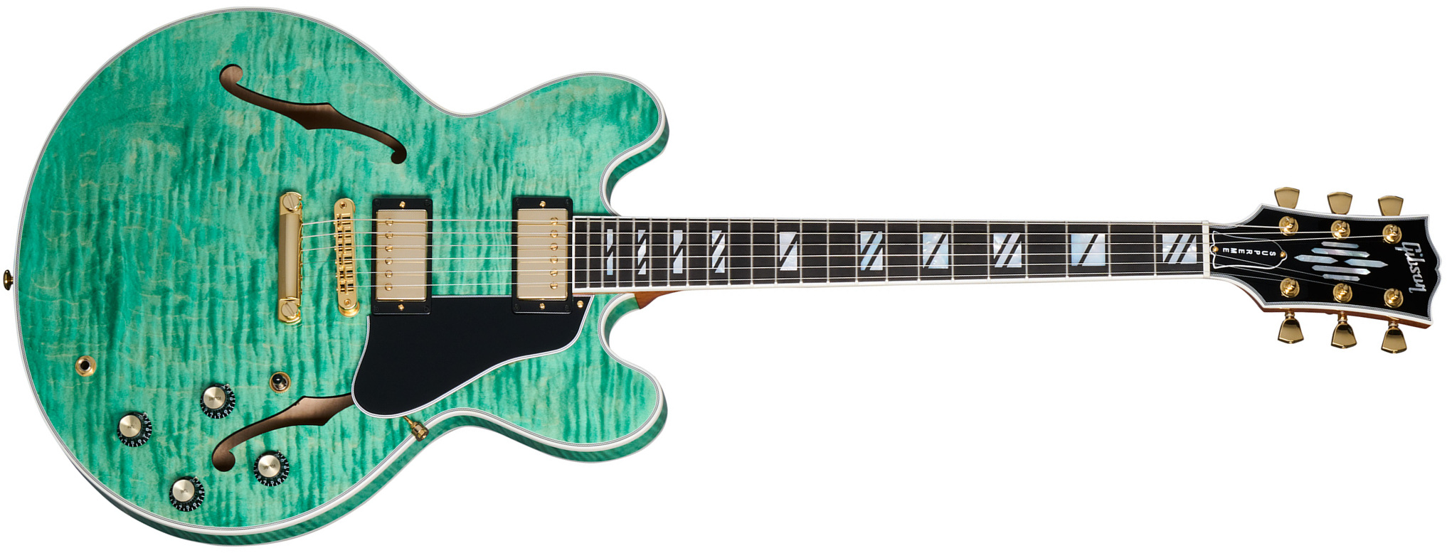 Gibson Es Supreme 2h Ht Eb - Seafoam Green - Semi hollow elektriche gitaar - Main picture
