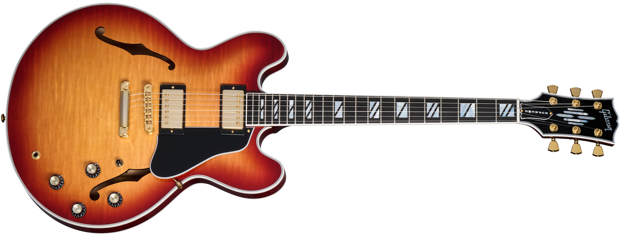 Gibson Es Supreme 2h Ht Eb - Bourbon Burst - Semi hollow elektriche gitaar - Main picture