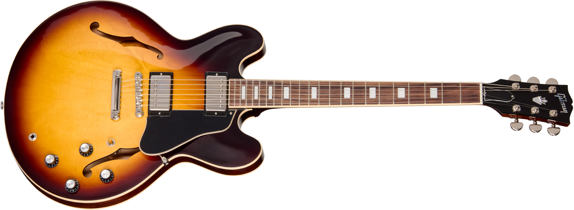 Gibson Es335 60s Usa 2h Ht Rw - Vintage Burst - Semi hollow elektriche gitaar - Main picture
