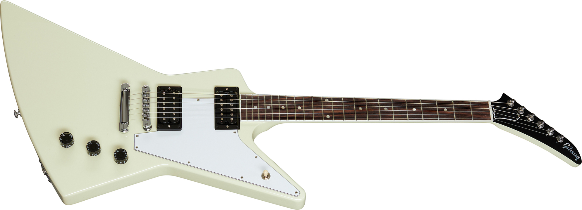 Gibson Explorer 70s Original 2h Ht Rw - Classic White - Retro-rock elektrische gitaar - Main picture