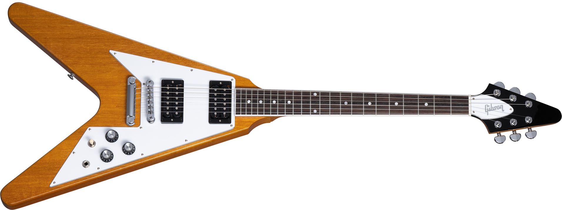 Gibson Flying V 70s Original 2h Ht Rw - Antique Natural - Metalen elektrische gitaar - Main picture