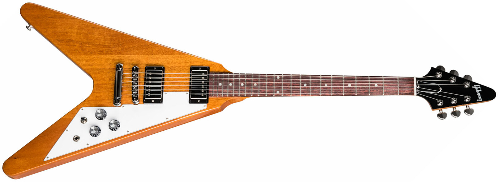 Gibson Flying V Original 2h Ht Rw - Antique Natural - Retro-rock elektrische gitaar - Main picture