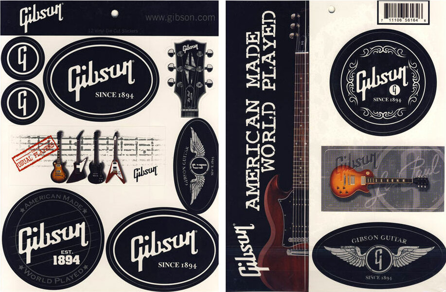 Gibson Gibson Sticker Sheet - Plakkers - Main picture