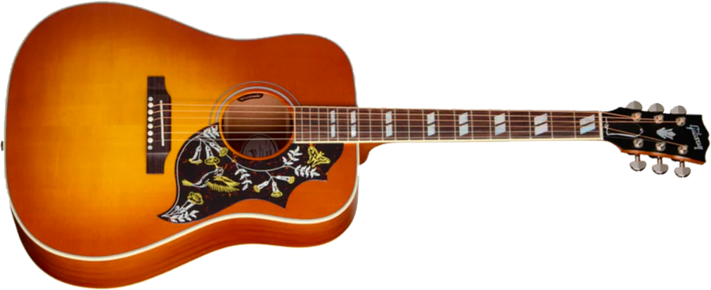 Gibson Hummingbird Faded Modern Dreadnought Epicea Acajou Rw - Heritage Cherry Sunburst - Folk gitaar - Main picture