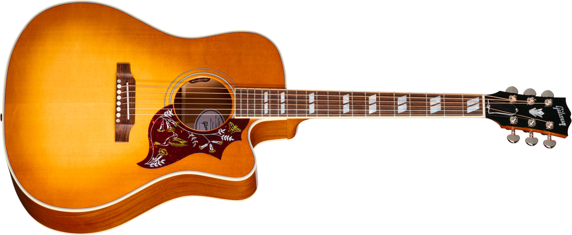Gibson Hummingbird Standard Ec (baggs Hifi Dna) Dreadnought Cw Epicea Acajou Rw - Heritage Cherry Sunburst - Folk gitaar - Main picture