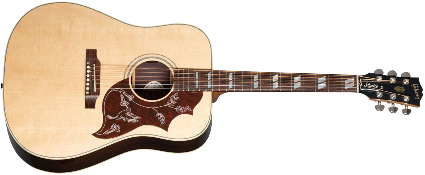Gibson Hummingbird Studio Rosewood Modern 2023 Dreadnought Epicea Palissandre Rw - Antique Natural - Elektro-akoestische gitaar - Main picture