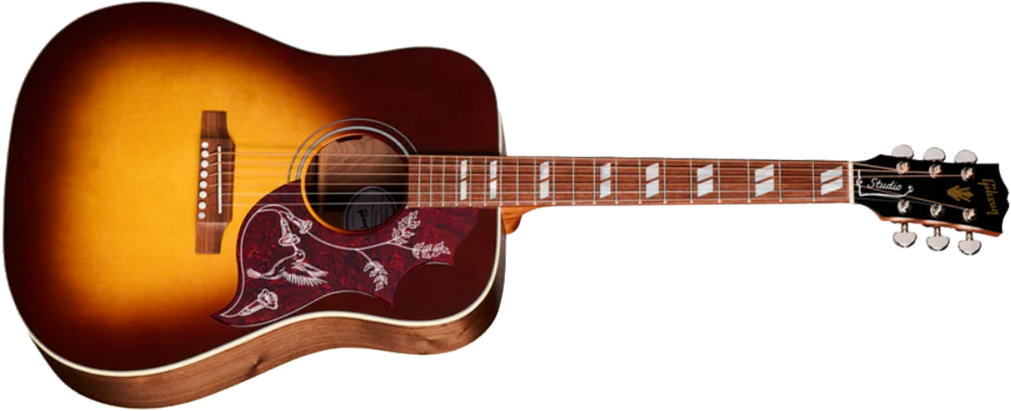 Gibson Hummingbird Studio Walnut Dreadnought Epicea Noyer Wal - Walnut Burst - Folk gitaar - Main picture
