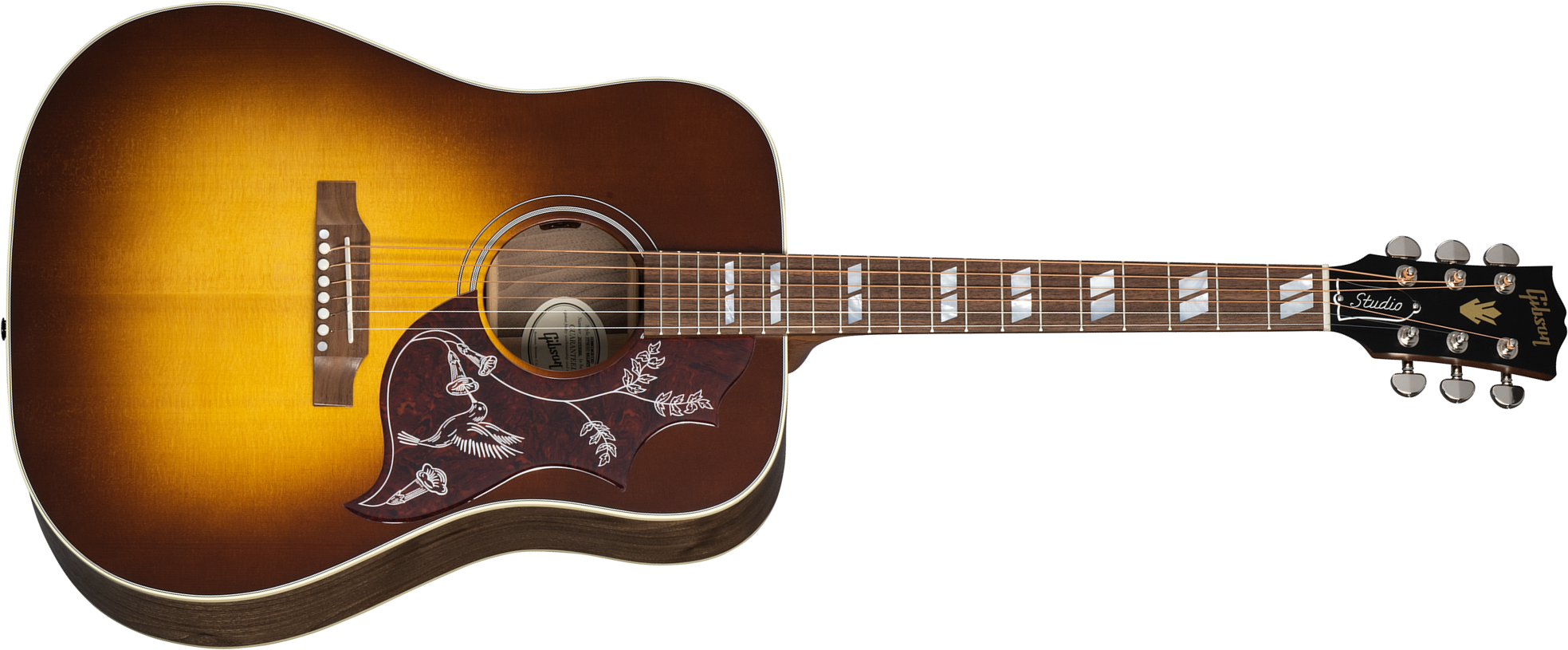 Gibson Hummingbird Studio Walnut Modern 2024 Dreadnought Epicea Noyer Noy - Vintage Sunburst - Volksgitaar - Main picture